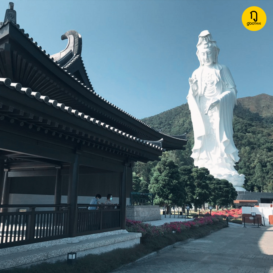 สักการะเจ้าแม่กวนอิมองค์ใหญ่ที่ วัดซีซ่าน 慈山寺 Tsz Shan Monastery